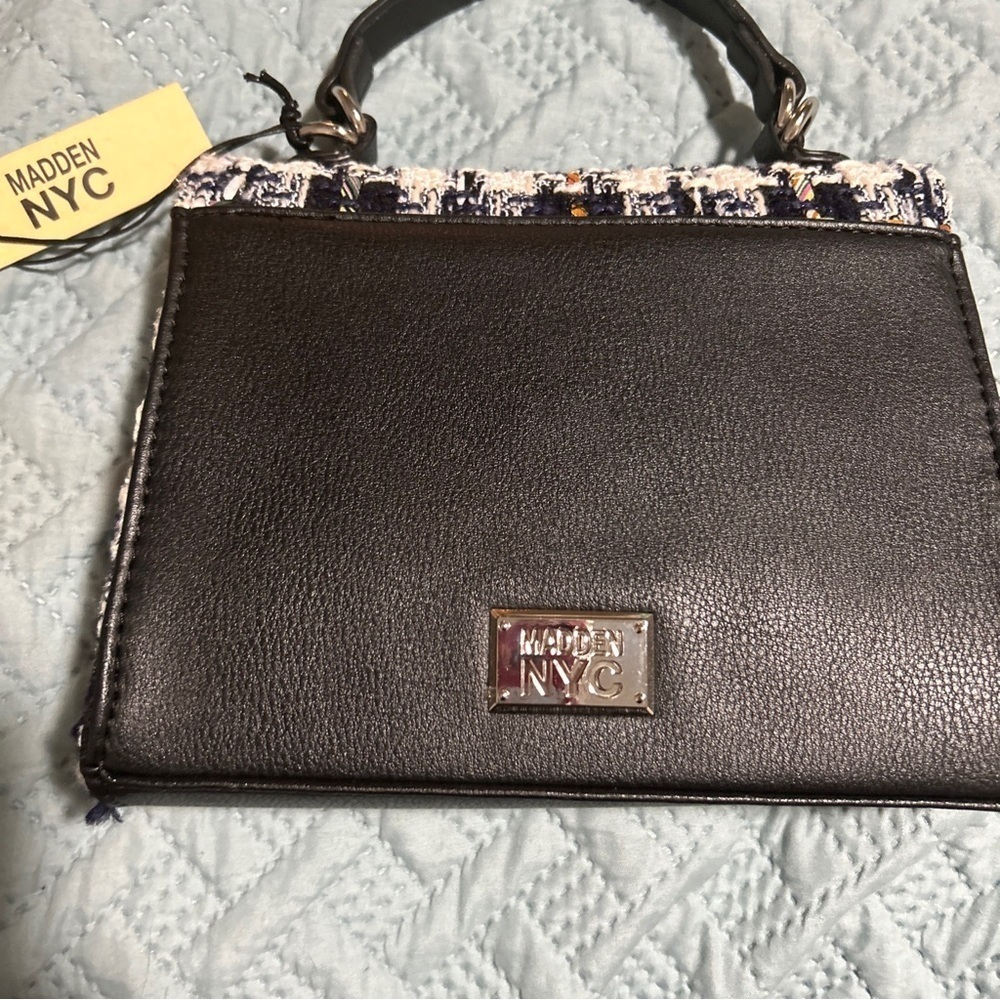 Madden NYC MBM Cat Boxy Too Handle Bag Boucle - Picture 4 of 7